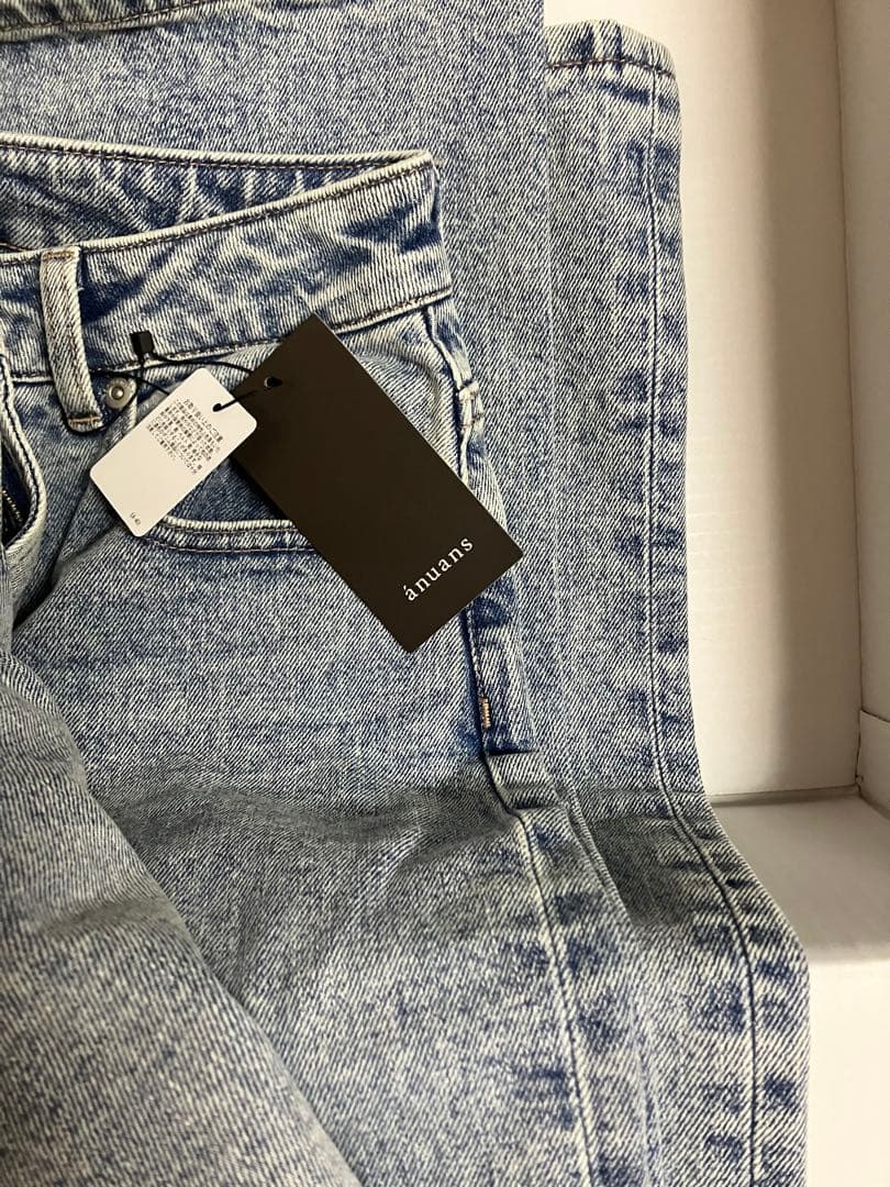 【新品タグ付き】アニュアンス　Wide leg denim ライトブルー