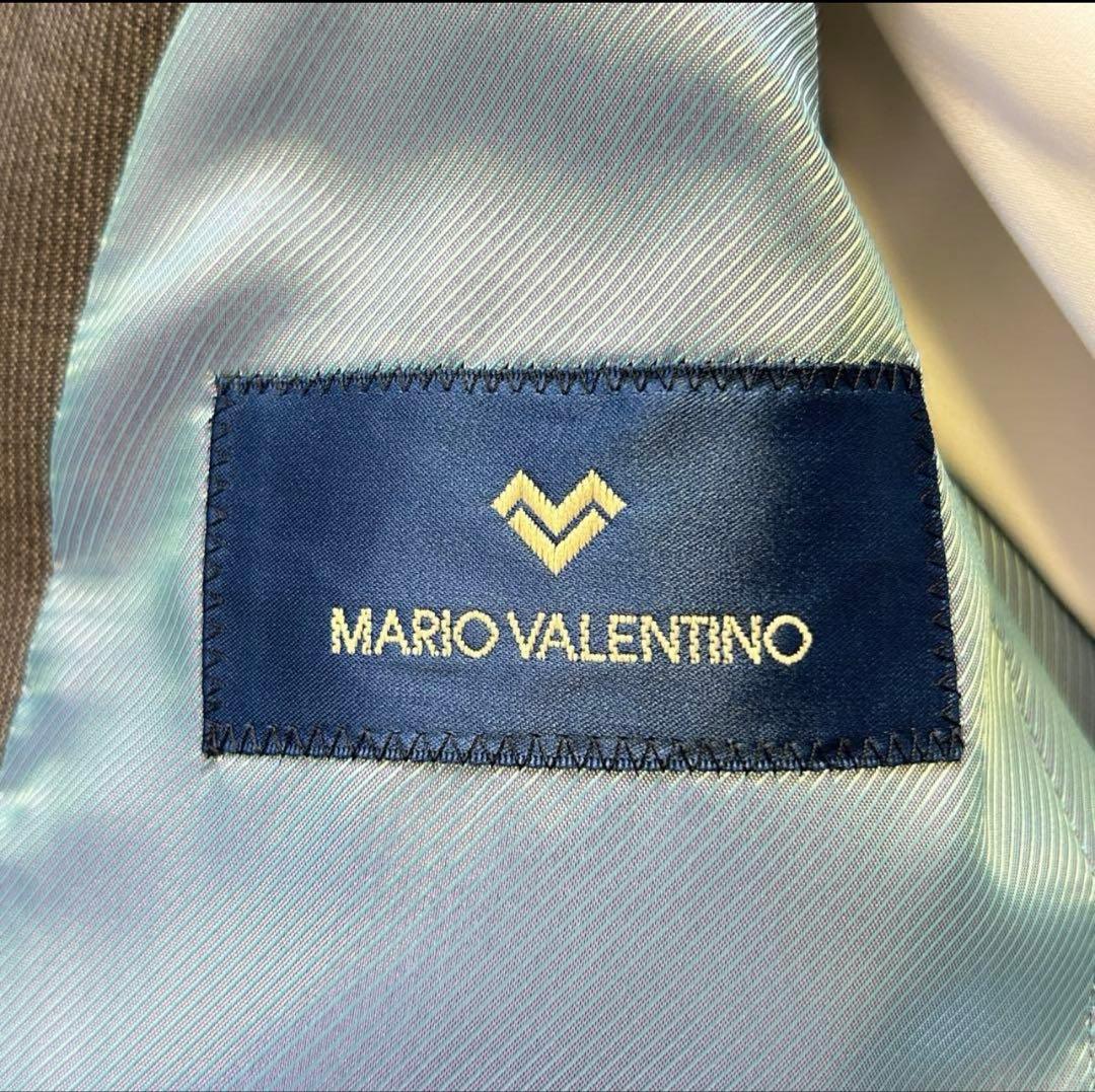 【美品】MARIO VALENTINO グレー スーツ A5 2パンツ