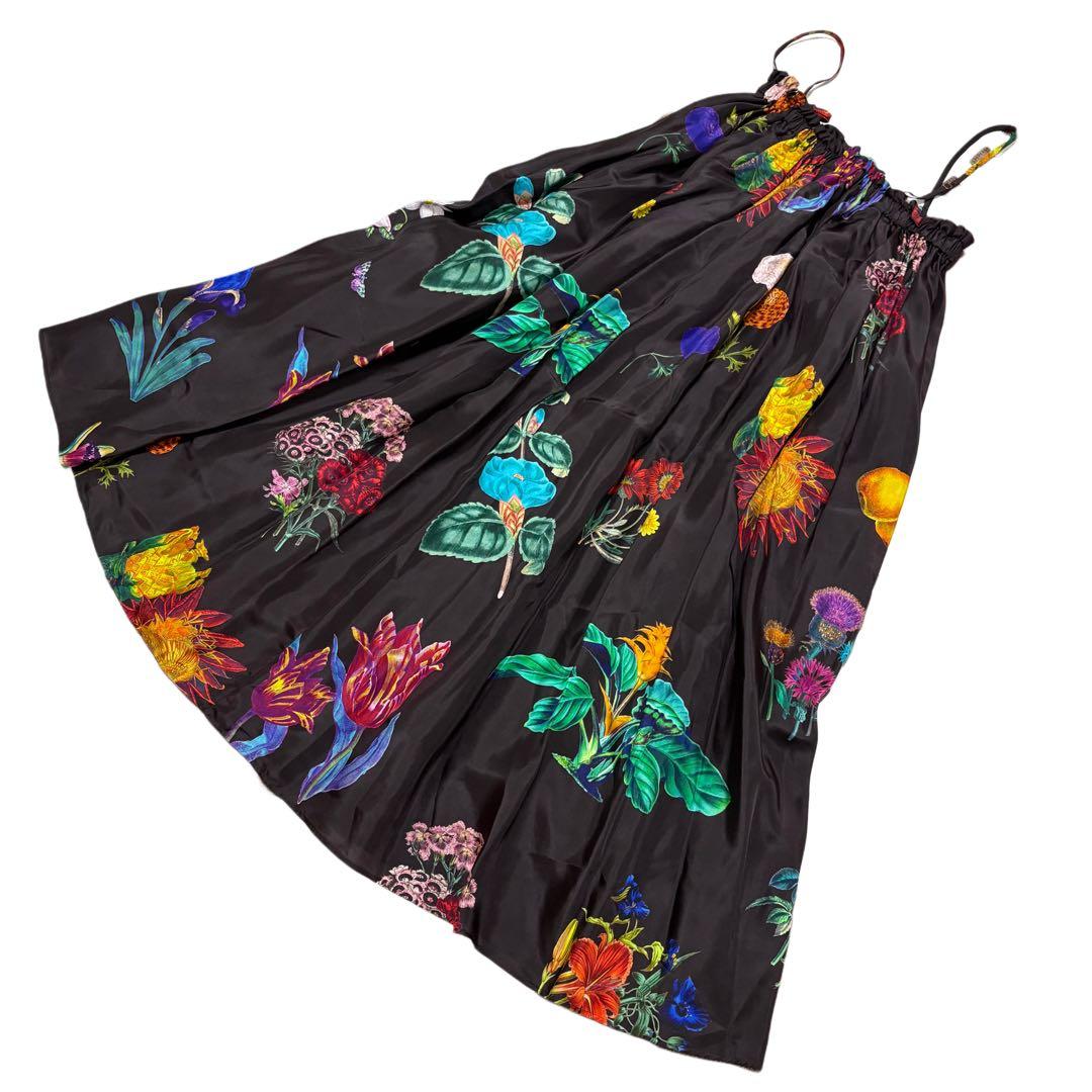 【極美品】CABaN IBIZA シルク プリント スカート トゥモローランド