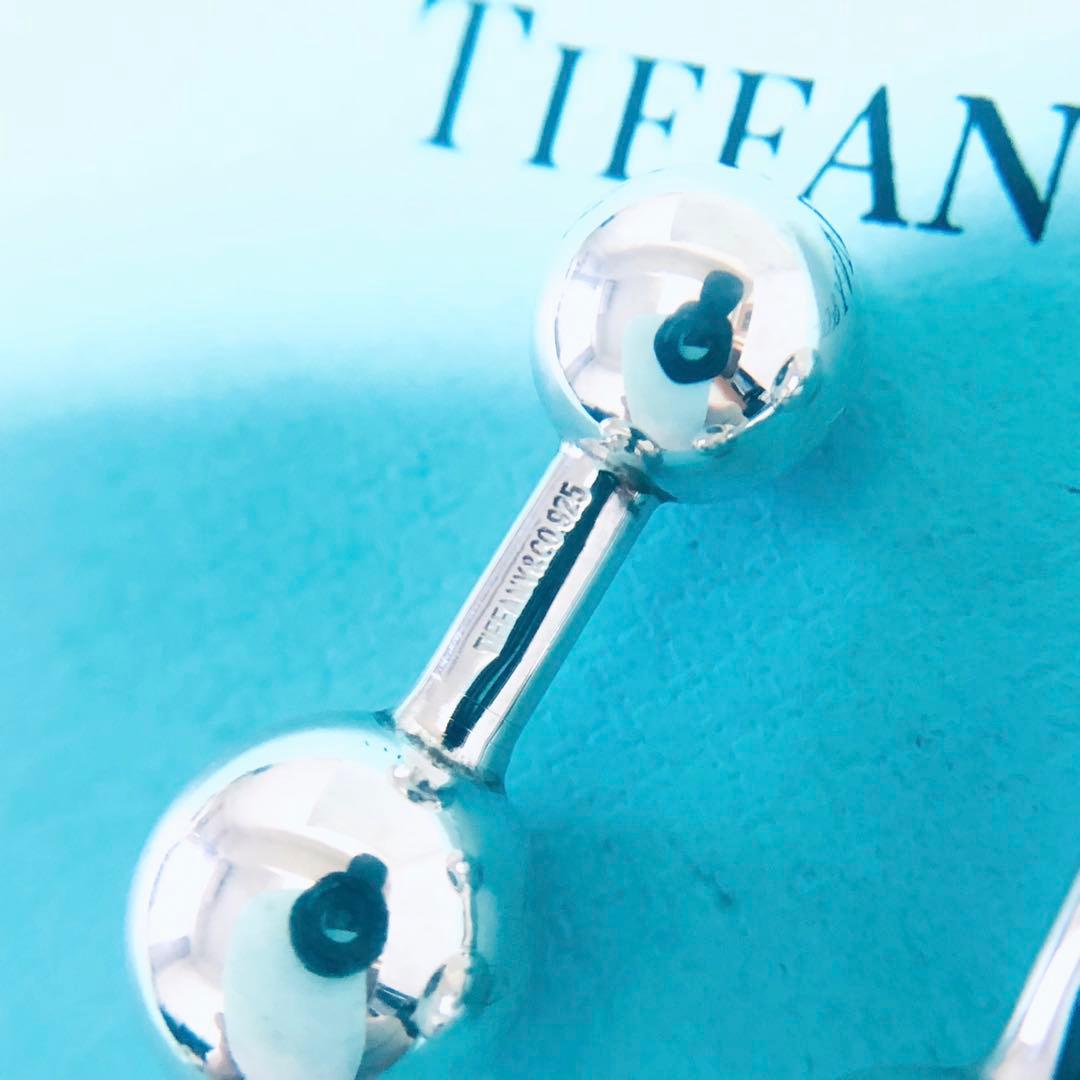 美品 TIFFANY ダンベル カフス カフリンクス J256002