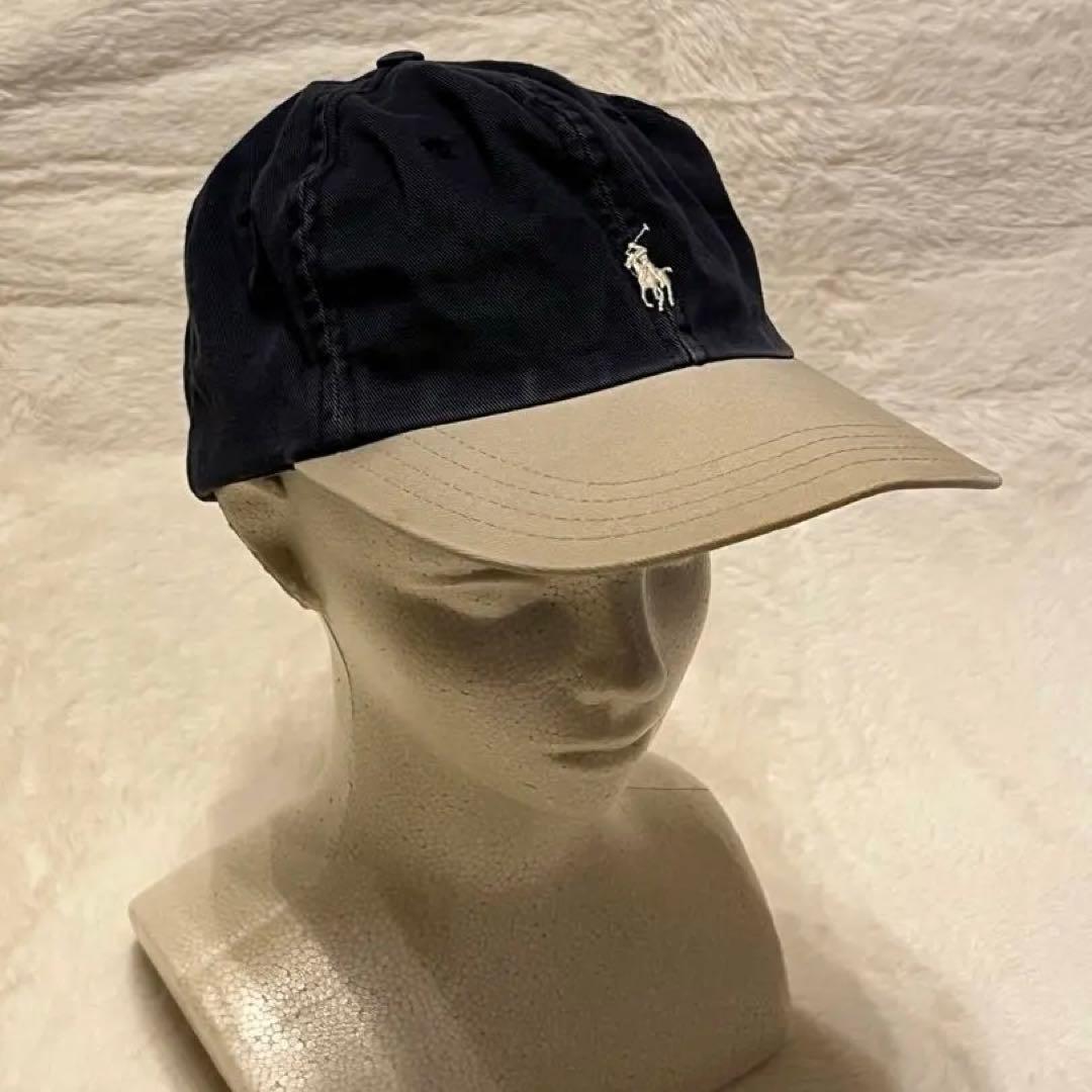 90s USA製 Polo Ralph Lauren ツートンキャップ 6パネル