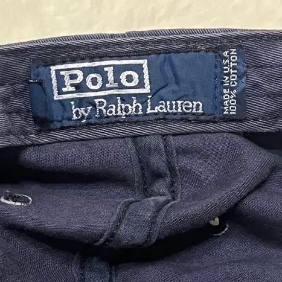 90s USA製 Polo Ralph Lauren ツートンキャップ 6パネル
