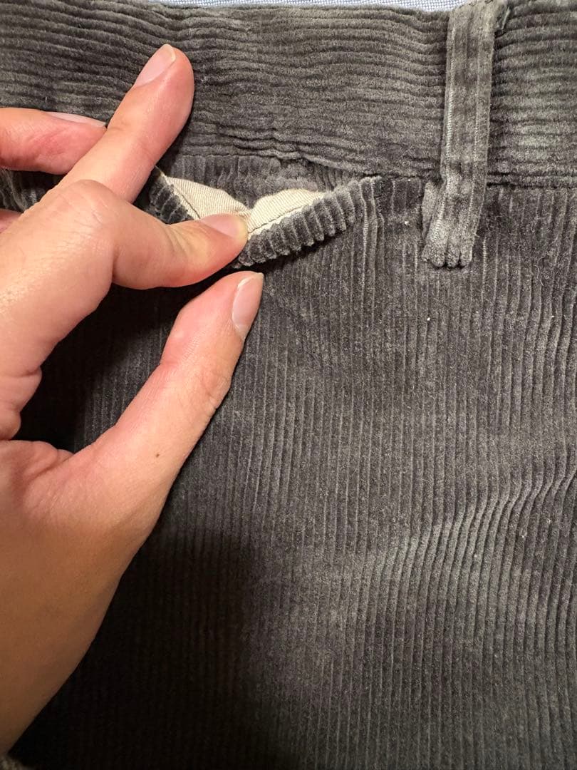 POLO RALPH LAUREN チャコールグレコーデュロイパンツ 32/32