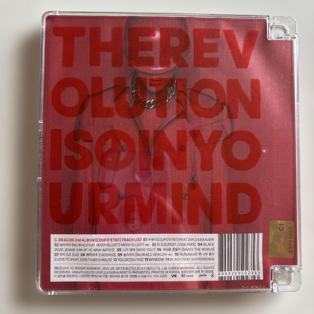 G-DRAGON COUP D'ETAT 韓国版 RED＋BLACK 2枚セット