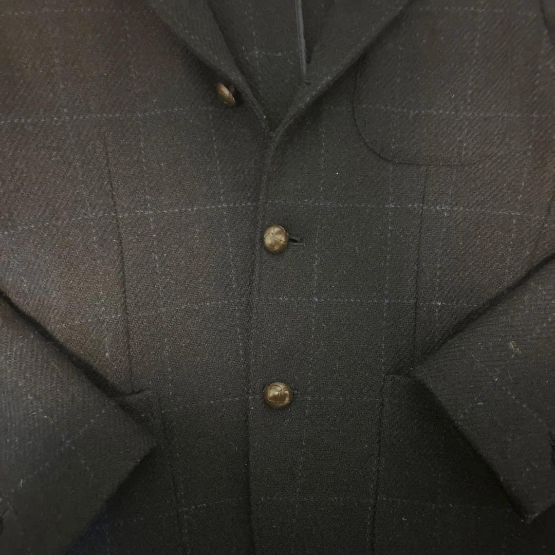 Harris Tweed テーラードジャケット ダークネイビー