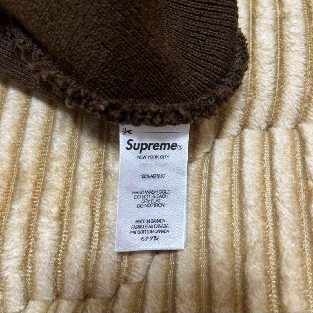 シュプリーム Supreme ビーニー ニット帽 ブラウン