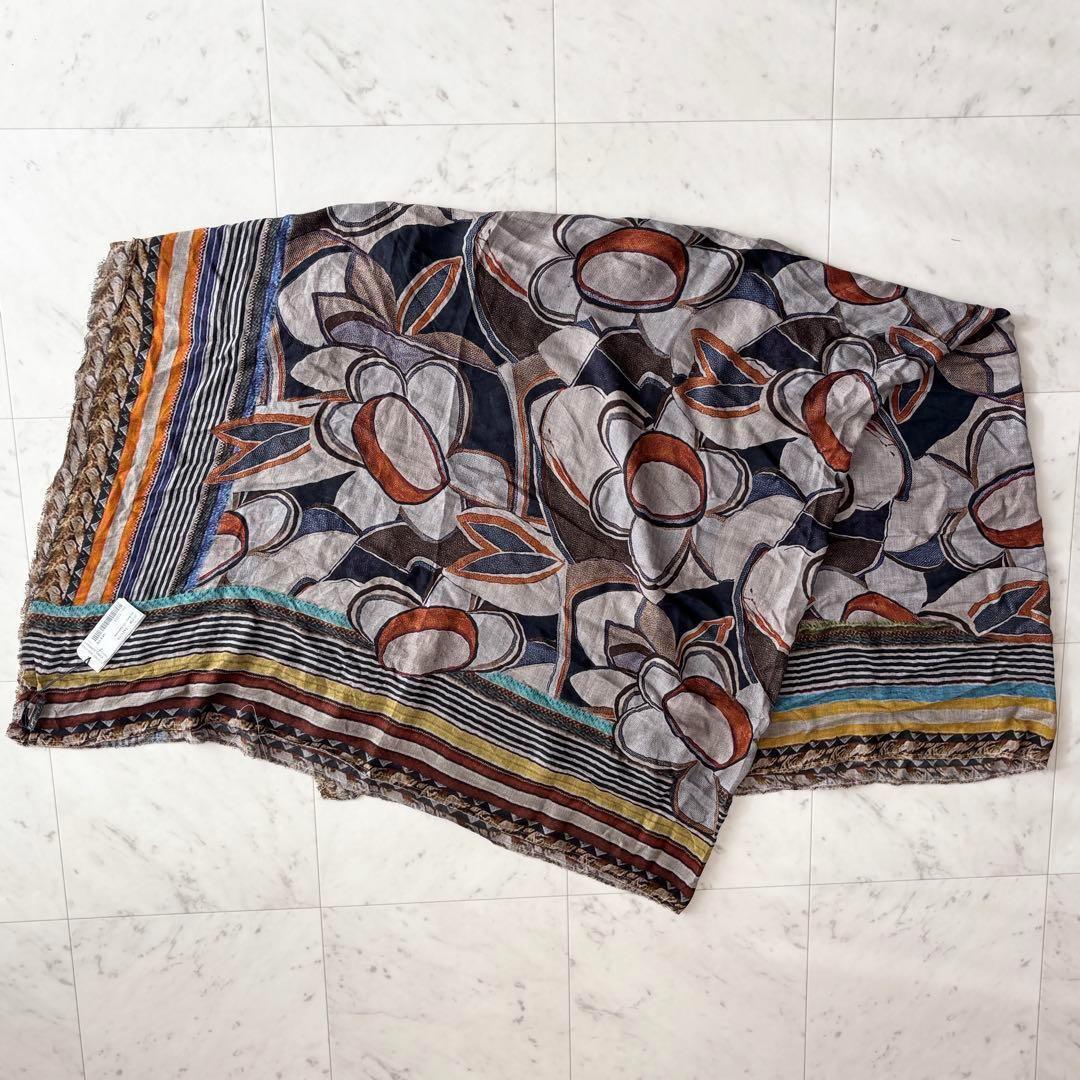 【タグ付き】ファリエロサルティ 大判 モダール カシミヤ ストール ショール