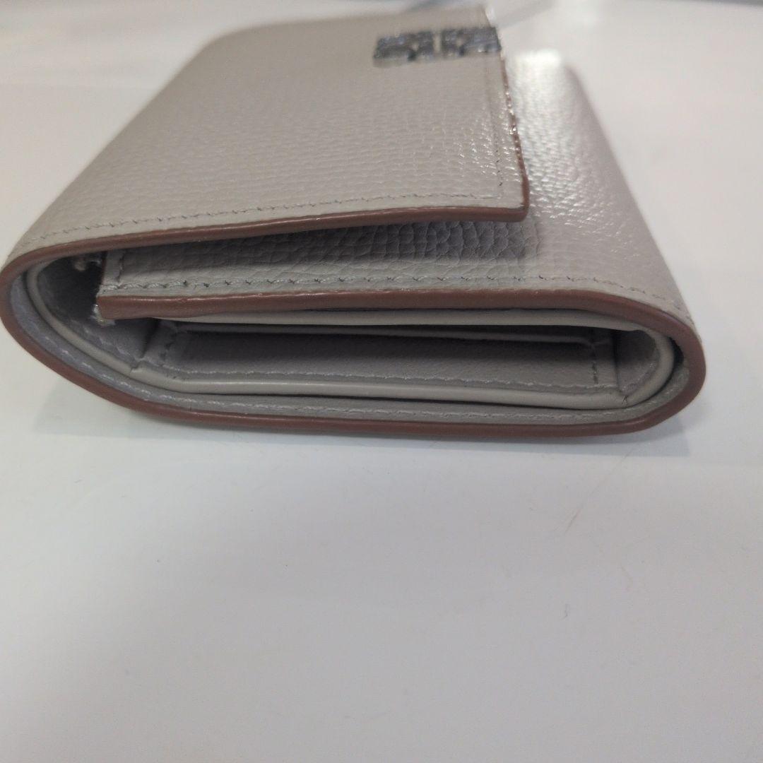 LOEWE グレージュ 三つ折り財布　コンパクト財布　ロエベ