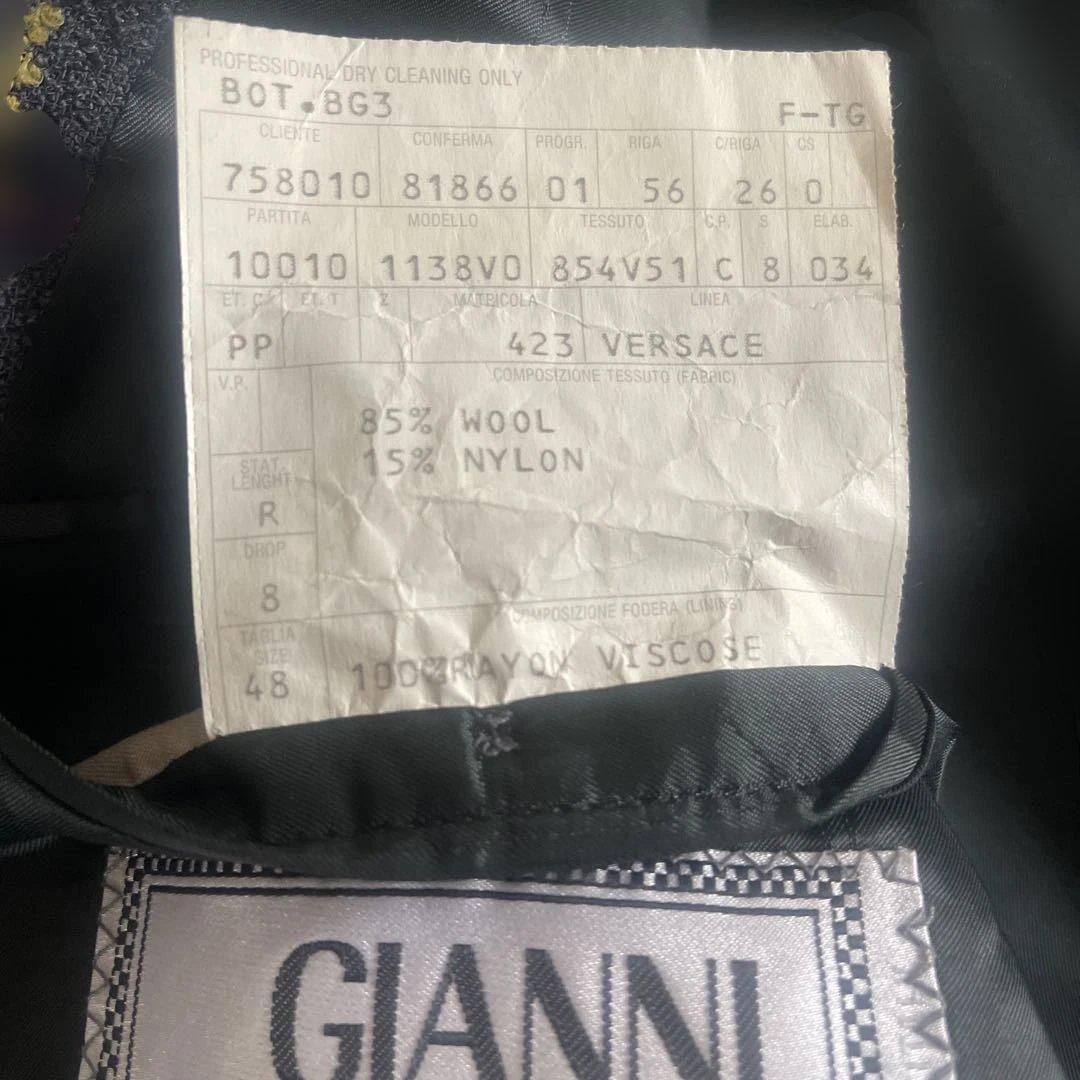 GIANNI VERSACE チェック柄ジャケット