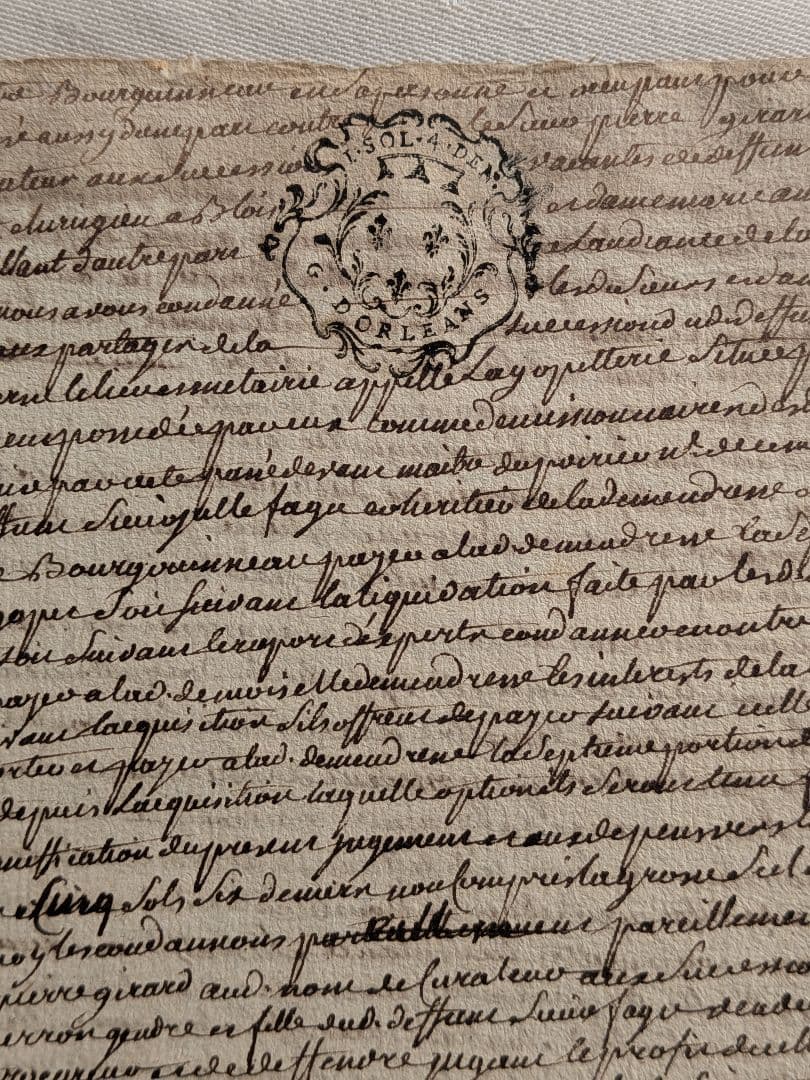 フランスアンティーク 古文書 フランス王家