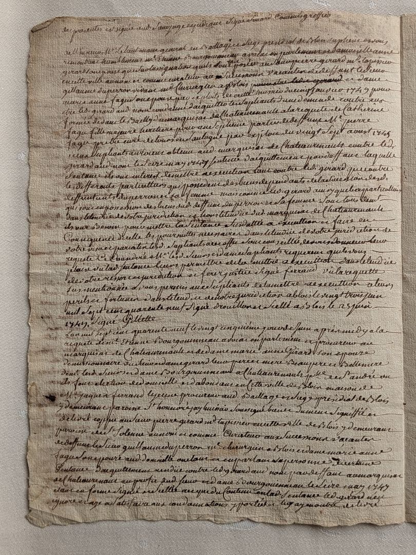 フランスアンティーク 古文書 フランス王家