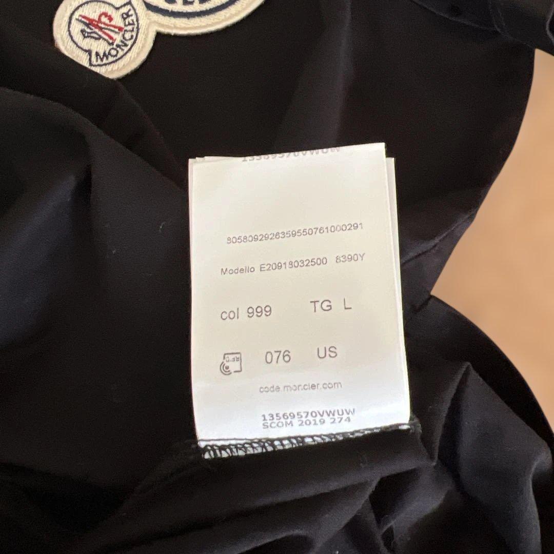 MONCLER メンズTシャツ　ブラック　L