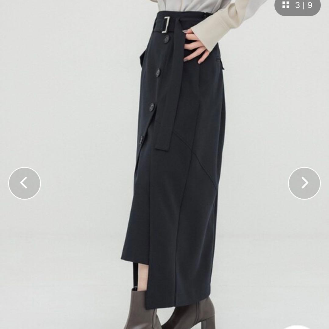 【美品】ユナイテッドトウキョウ スリットロングタイトスカート