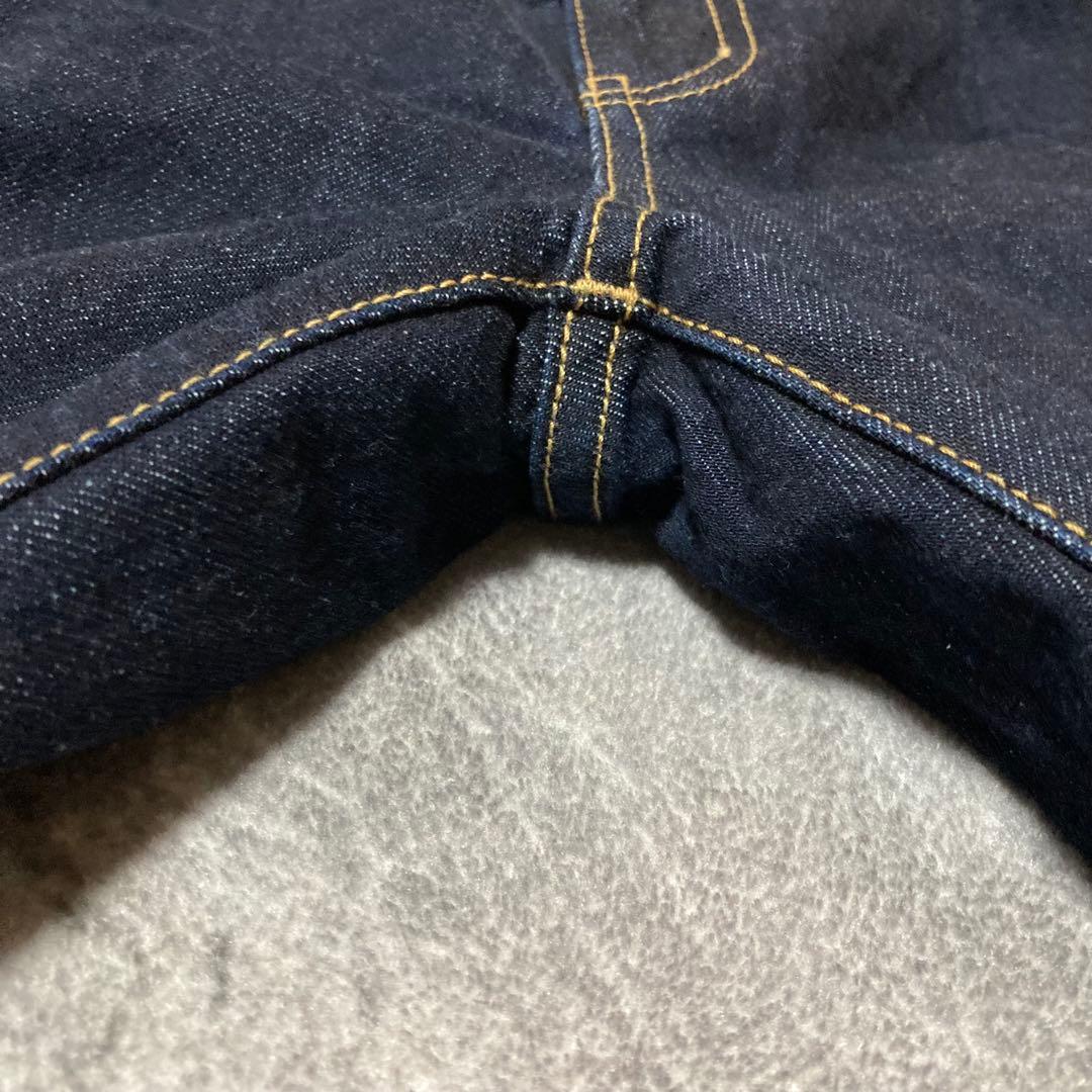 美品　マウジー　TUCK WIDE STRAIGHT ストレートデニム　濃紺
