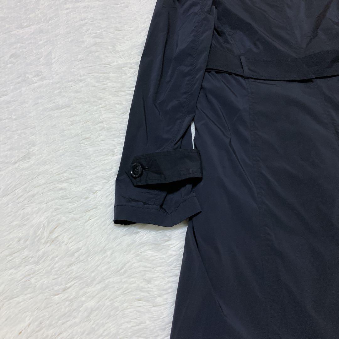 【美品】セオリーリュクス ライナー付 トレンチコート 黒 サイズ40/M