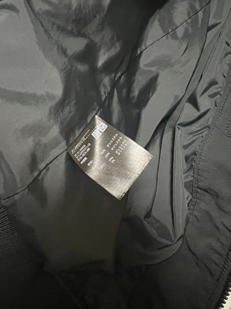 ジルサンダー　UNIQLO ブラック MA-1 フライトジャケット コラボ
