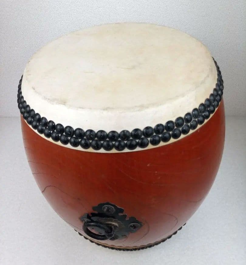 和太鼓 本欅胴 長胴太鼓 面径約30cm　*AN26