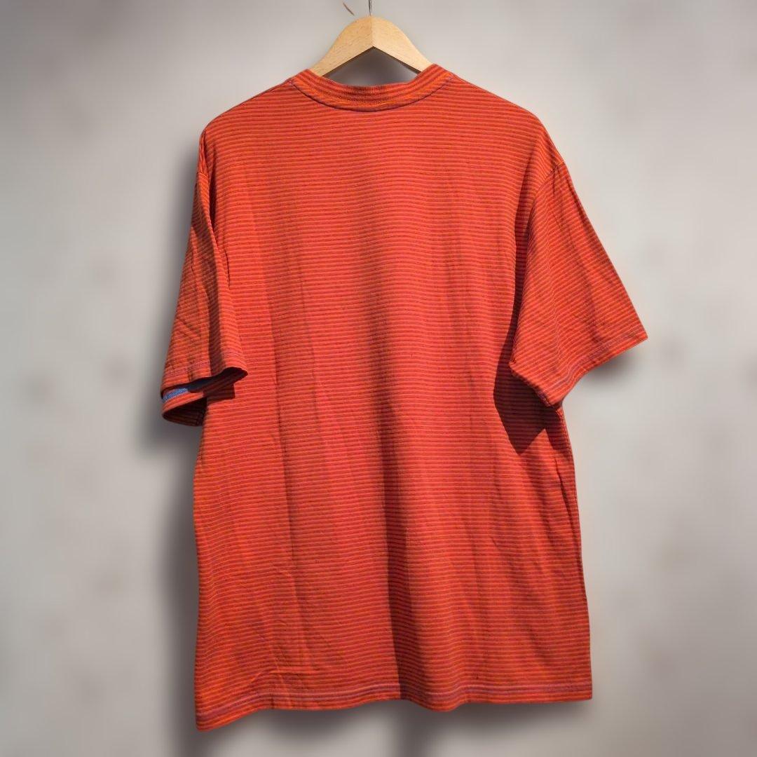Yonetomi オレンジ ストライプ Tシャツ サイズ3