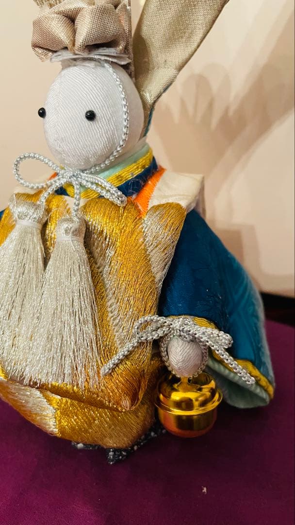 ふっち様ご検討用になります。おばあちゃんのハンドメイド　着物うさぎ男の子人形
