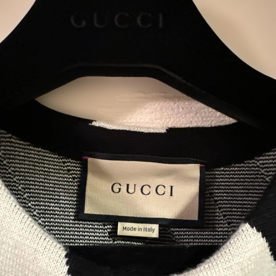 GUCCI グッチ ノースリーブ ワンピース　ストライプ ワンピース