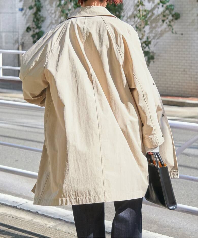 ☆【完売品】Spick&Span C/Nyステンカラーテントコート ベージュ38