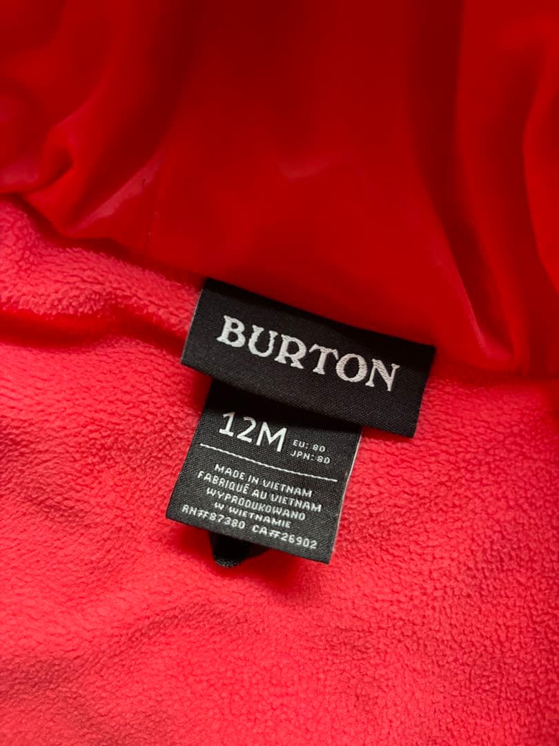 BURTON 12M 80㎝ キッズ ベビー スノーウェア(他ブランド手袋付き)