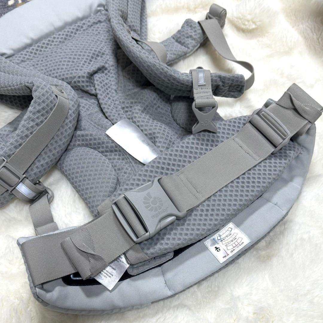 美品✨　エルゴベビー　オムニブリーズ　グレー　ポーチ付き