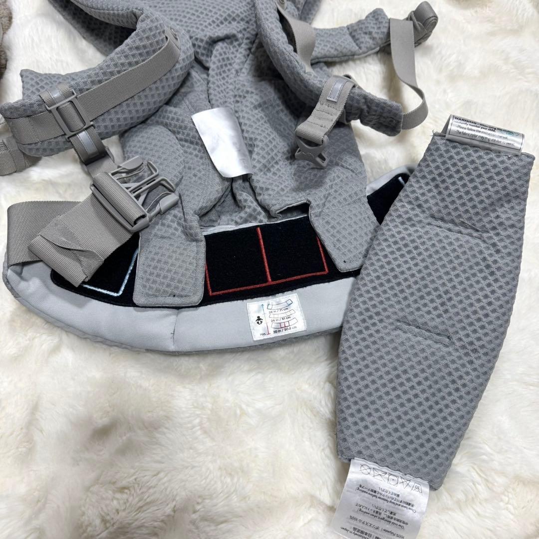 美品✨　エルゴベビー　オムニブリーズ　グレー　ポーチ付き
