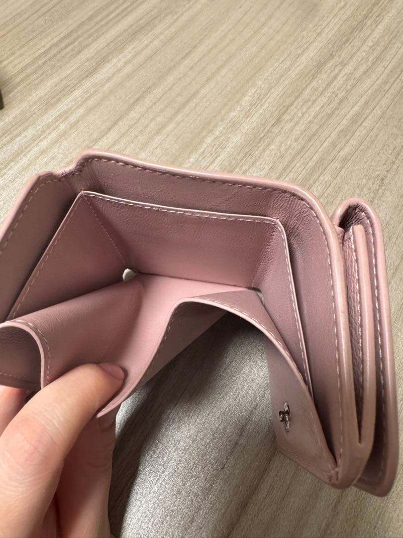 BALENCIAGA ピンク 三つ折り財布