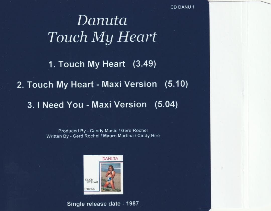 Danuta　ダヌータ　Touch My Heart　貴重 シングルCD