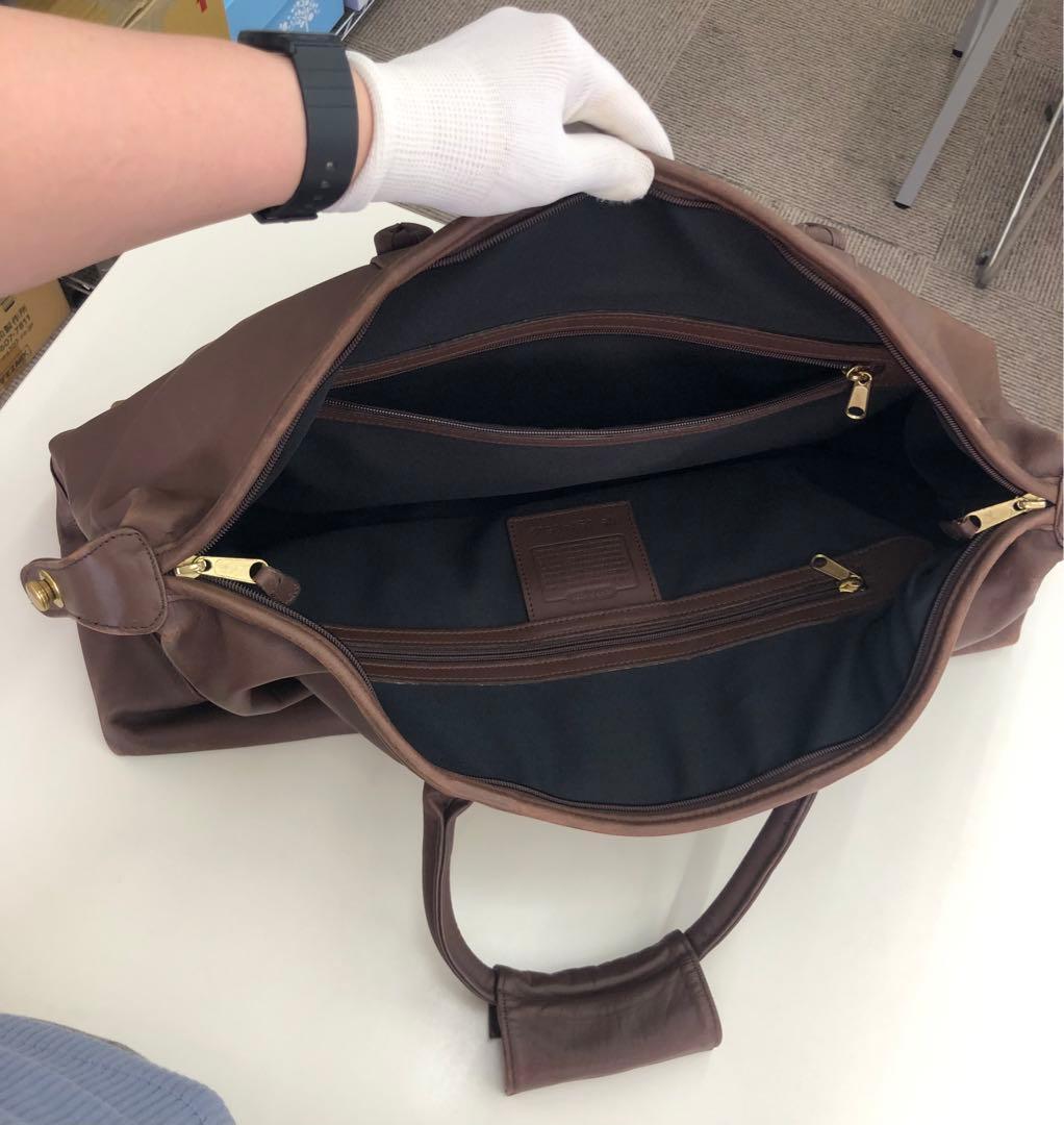 COACH ブラウン ボストンバッグ 本革