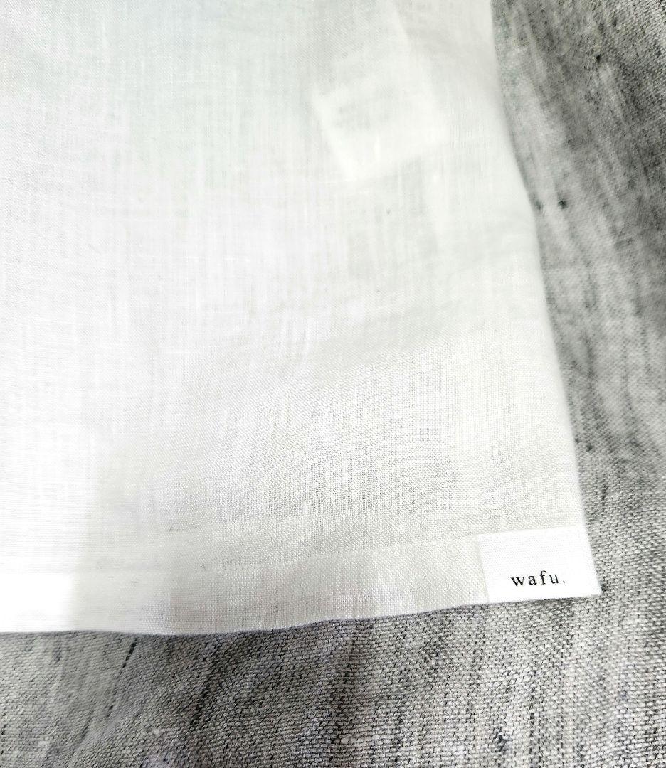✱最終お値下げ　wafu. 肌がえらぶ リネン メンズ 半袖トップス ／ 白色