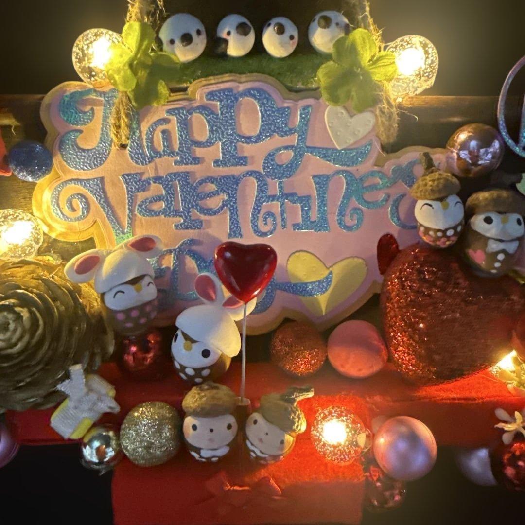 どんぐりアート♡StValentine タペストリー 2点♡