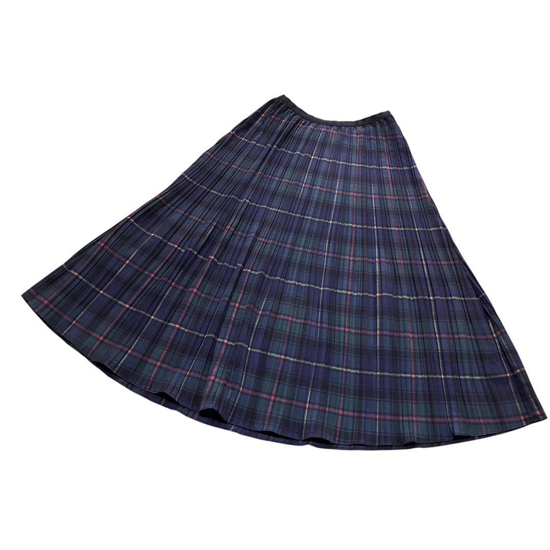 Polo by RALPH LAUREN チェックプリーツロングスカート