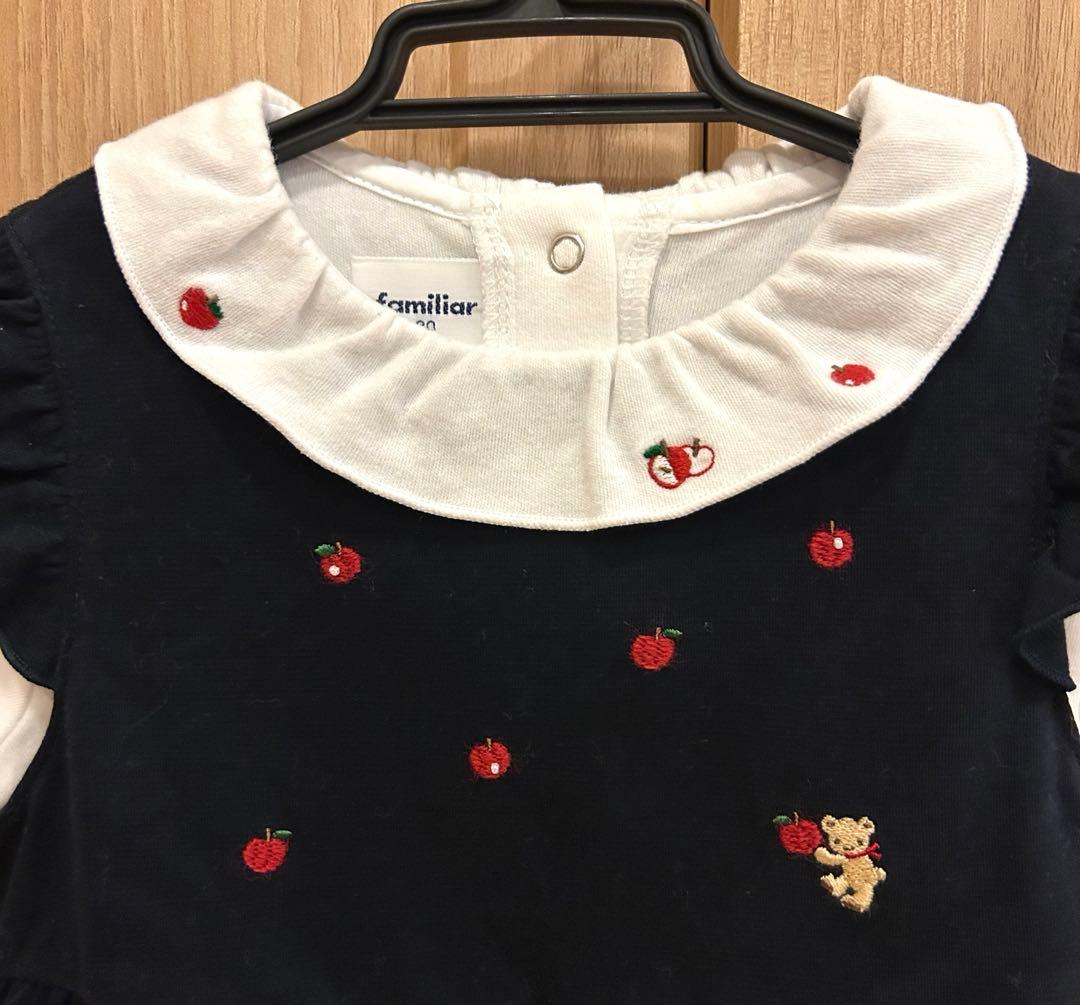 Familiar ネイビー ワンピース 80cm セット 正装 長袖　半袖