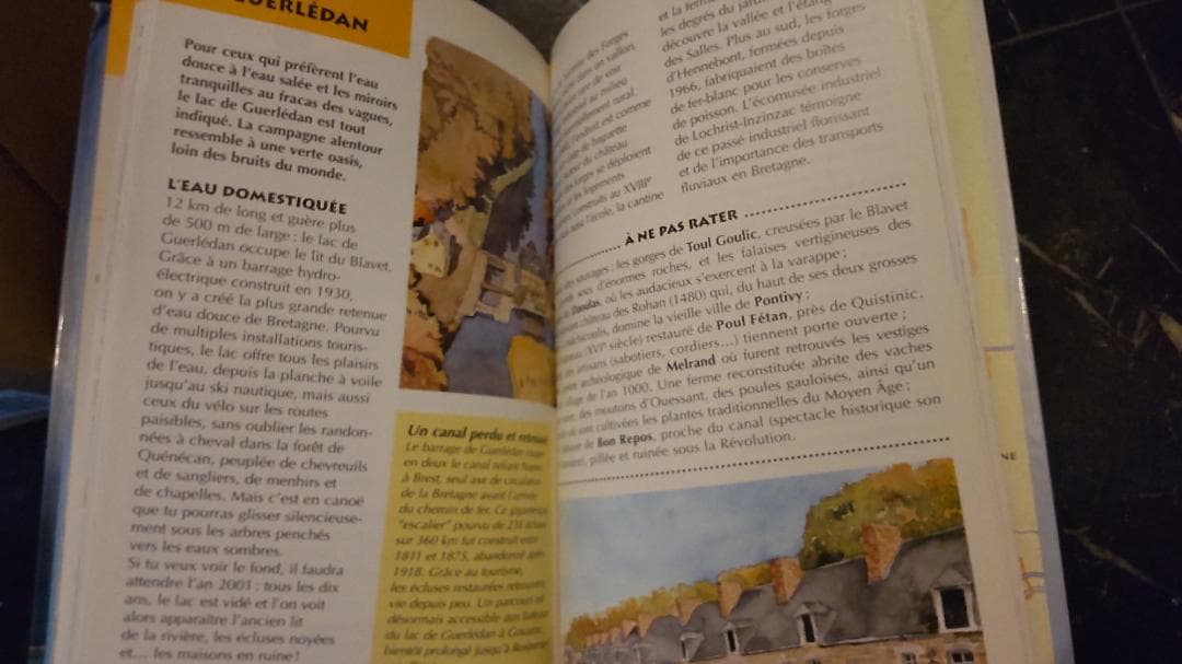 Bretagne フランス語 ブリュターニュ 旅 ガイドブック イラスト 洋書