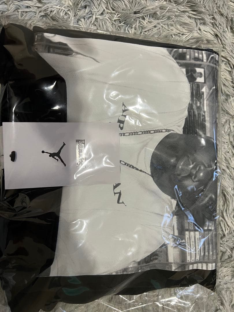 【新品】Supreme x Jordan Biggie S/S Top \"黒\"