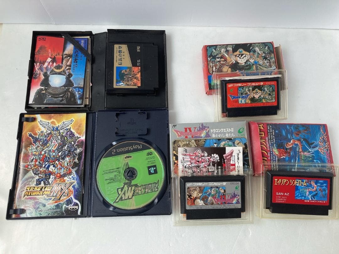 レトロゲームセット　信長の野望　ドラゴンクエスト　がんばれゴエモンたけしの挑戦状