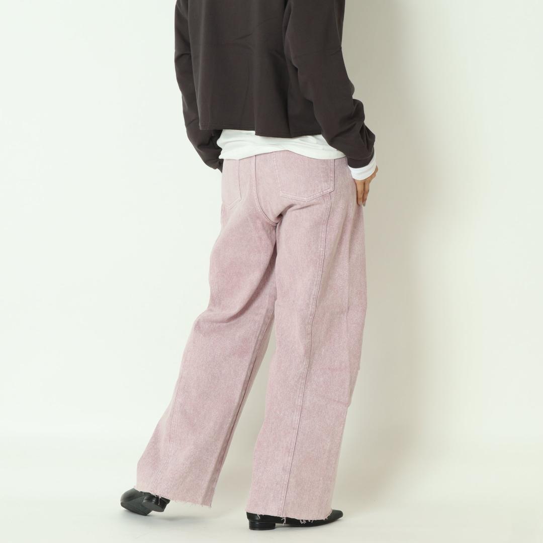 36 新品 完売品 YENN ニータックデニムパンツ ピンク