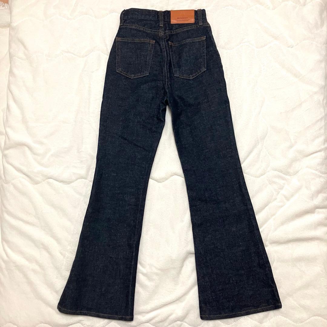 じゅ✨極美品✨ moussy MVS フレア デニム ワンウォッシュ