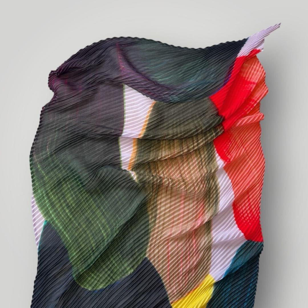 [美品] 2024 HOMME PLISSE ISSEY MIYAKE スカーフ