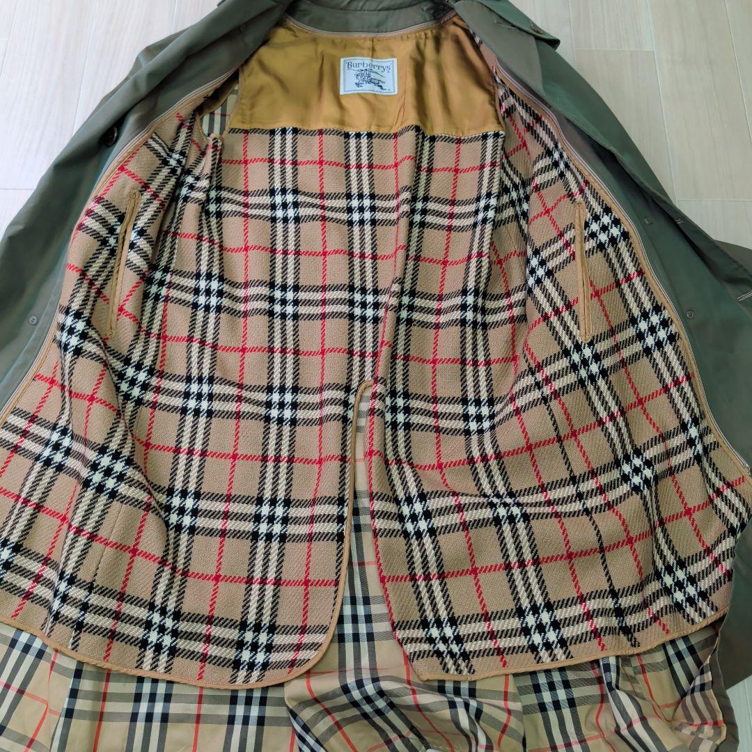 希少 美品 Burberrys バーバリー ライナー付き トレンチコート 玉虫色