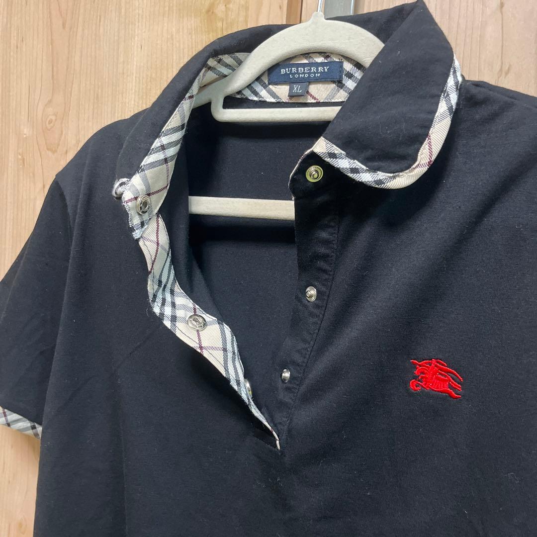 美品　Burberry バーバリーロンドン ポロシャツ ノバチェック XL