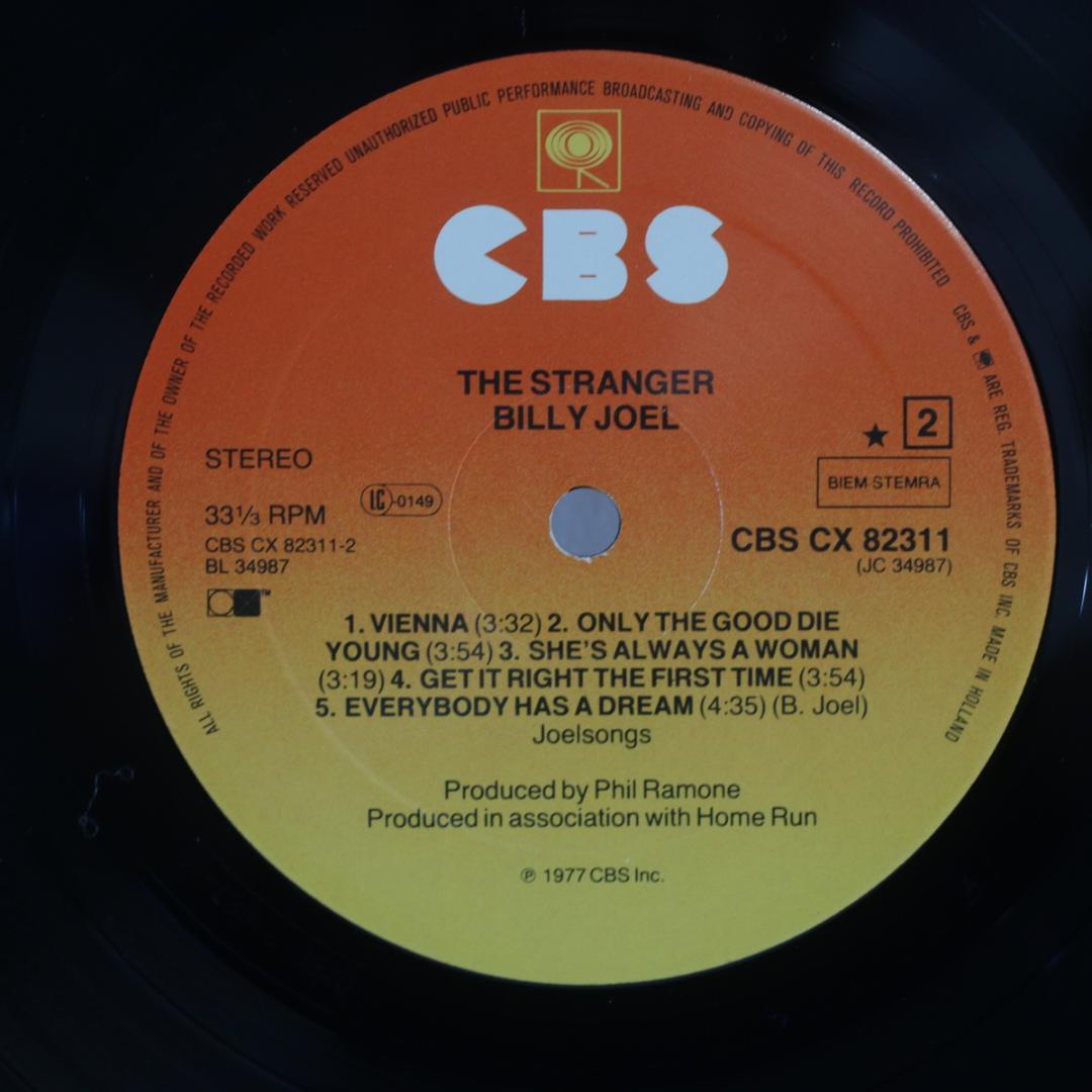 英LP Billy Joel The Stranger UKオリジナル盤ステレオ