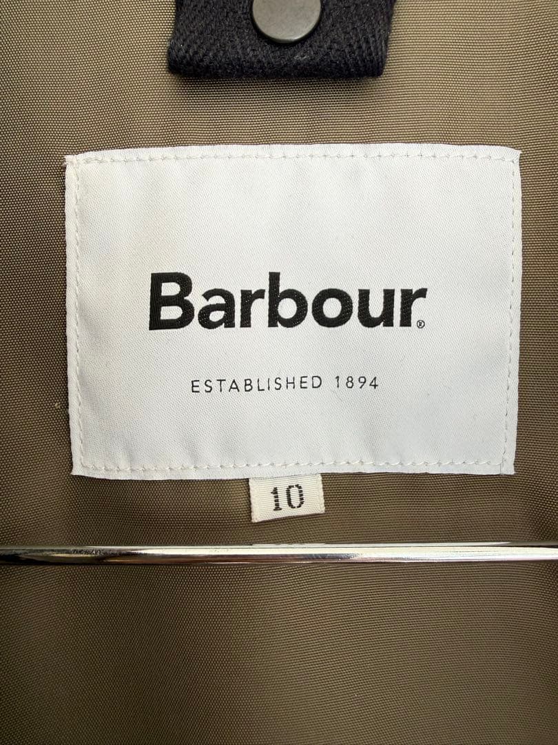Barbour ロングコート サイズ10 オリーブ