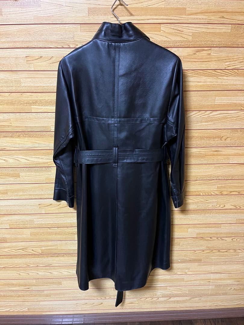 中古　レディース　ラムレザー　ロングコート