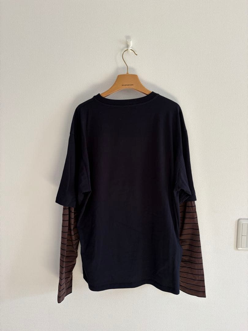 MIU MIU ネイビー 長袖Tシャツ