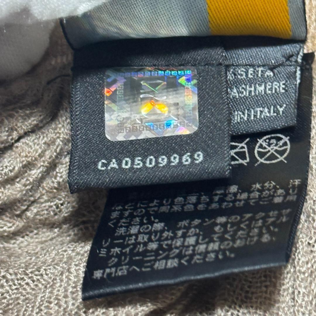 フェンディ　FENDI カシミヤ シルク ストールマフラー ミンクファー