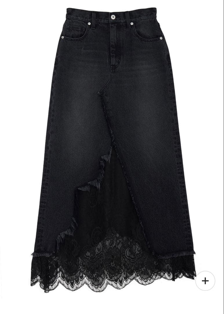 新品⋆REMAKE LIKE DENIM LACE LAYERED SKIRT