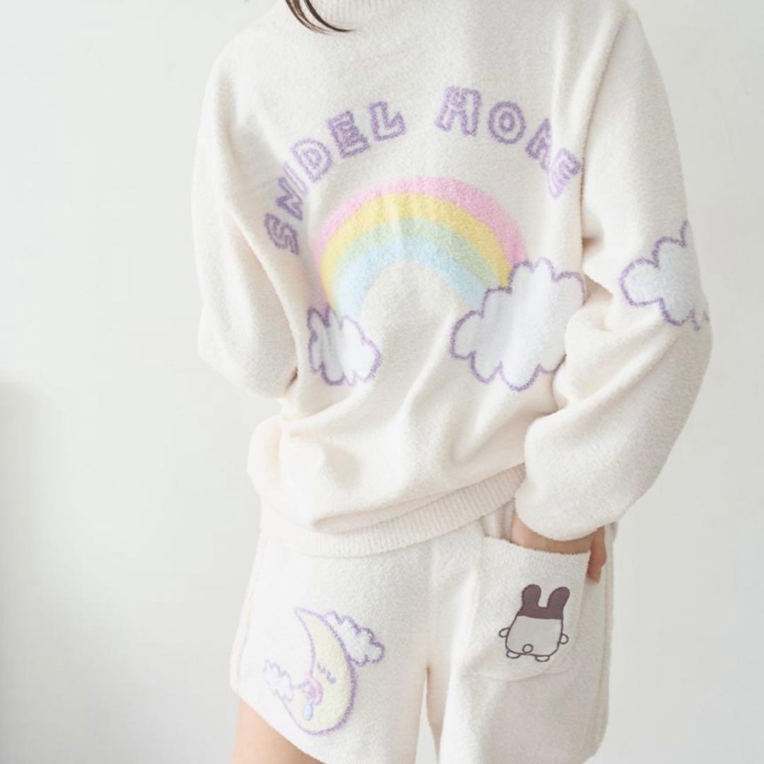 【SNIDEL×たまごっち】ニットカーディガン　みみっち